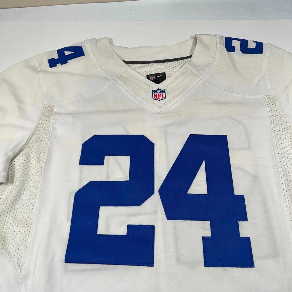 Nike‎ Dallas Cowboys Morris Claiborne Jersey Mens 48 White Sewn NFL #24
